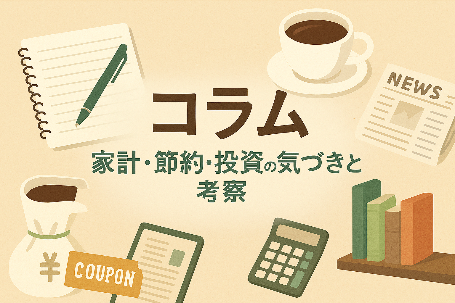 コラム｜家計・投資・節約にまつわる気づきと学びを発信