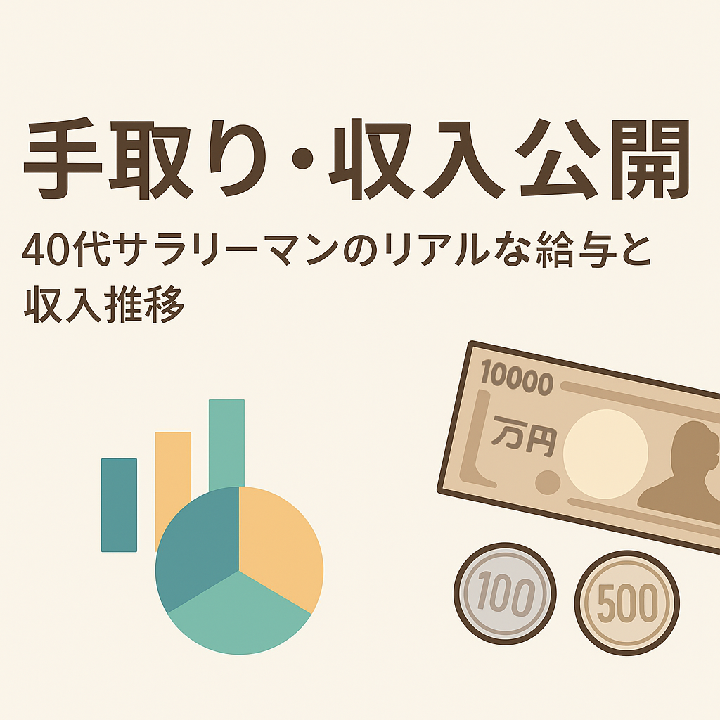手取り・収入公開｜40代サラリーマンのリアルな給与と収入推移