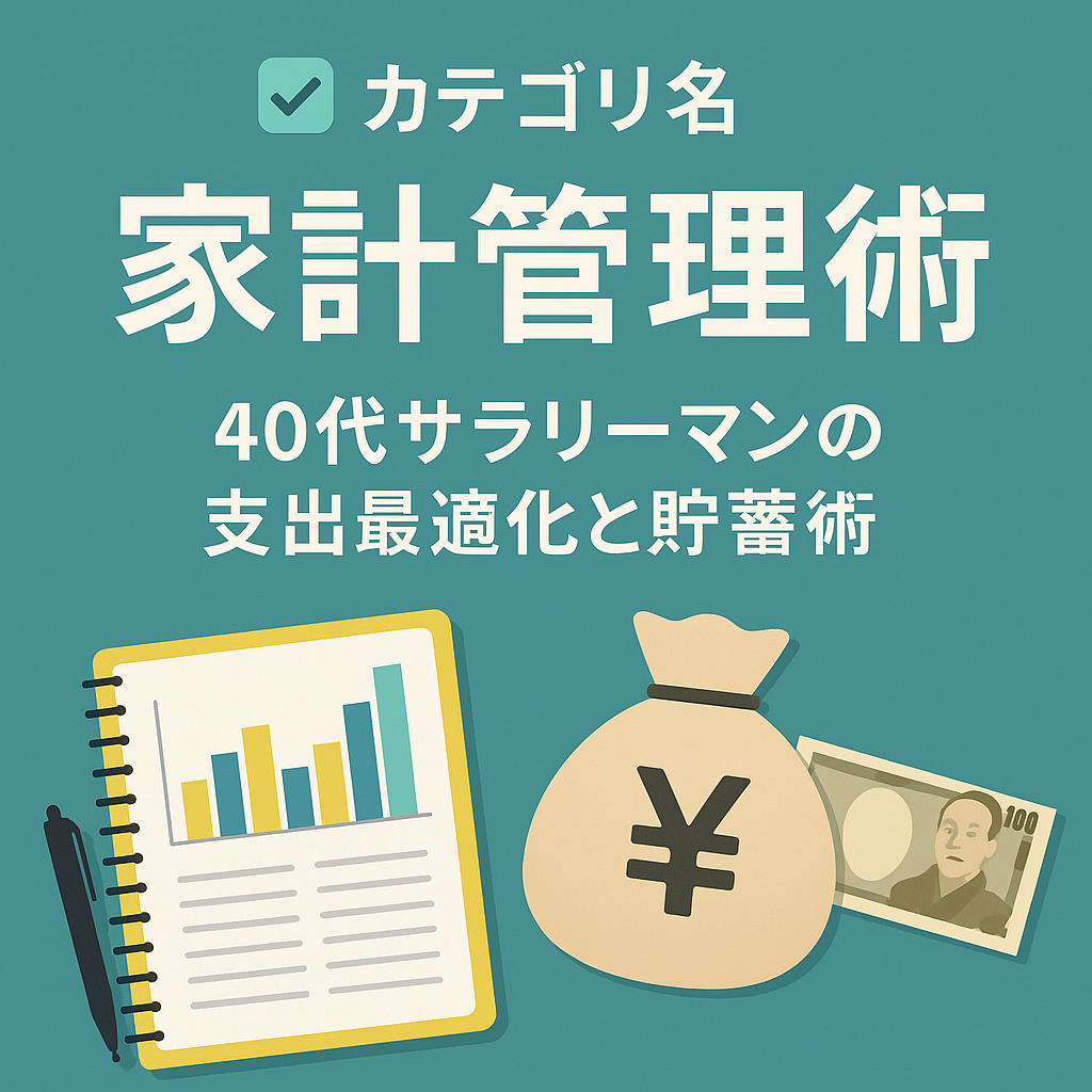 家計管理術｜40代サラリーマンの支出最適化と貯蓄術